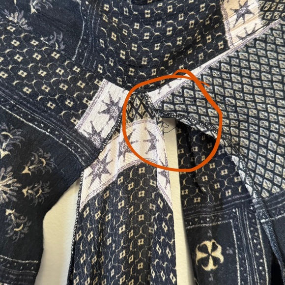 Free People Festival boho oversized cape flowy duster - Twilight stars - Picture 7 of 9